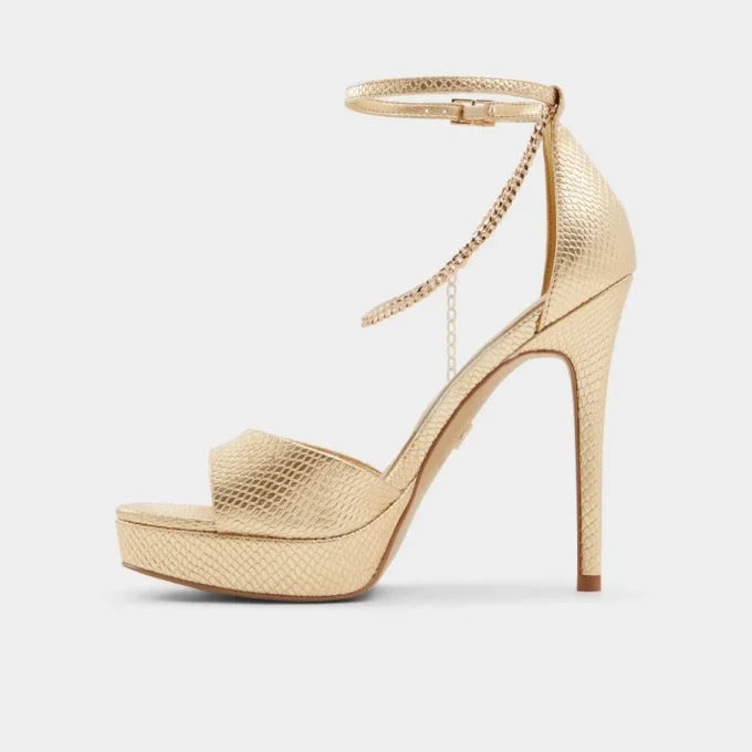 Afumeth Riemchensandale mit Absatz, Stiletto-Plateau