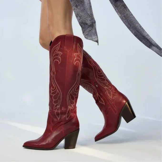 Alamo Western kniehoher Stiefel