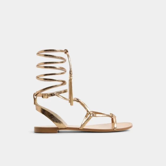 Andrina Flache Riemchensandale