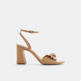Angelknot Riemchensandale mit Blockabsatz