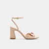 Angelknot Riemchensandale mit Blockabsatz