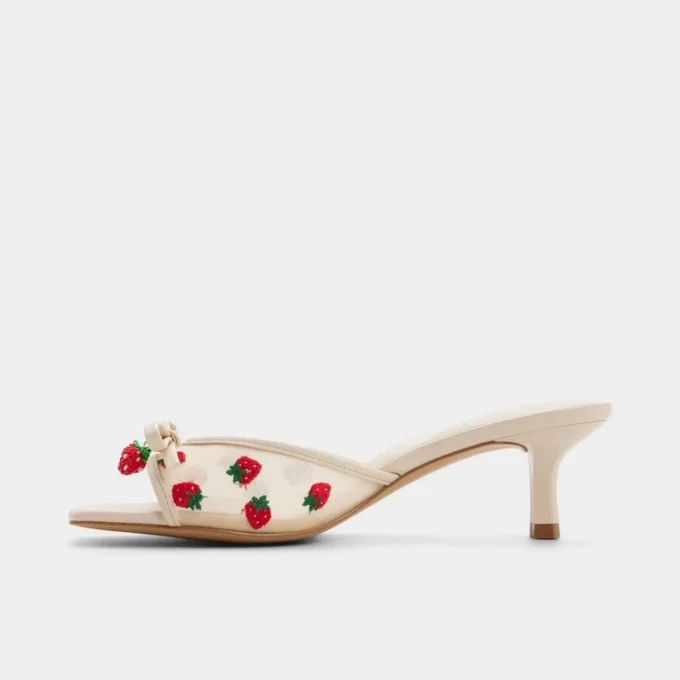 Begoniaa Pantolette mit Absatz, Kitten-Absatz
