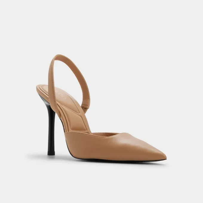 Berolden Slingback-Stiefel mit hohem Absatz, Stiletto-Absatz