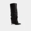 Enalavia Kniestiefel, Stiletto-Absatz