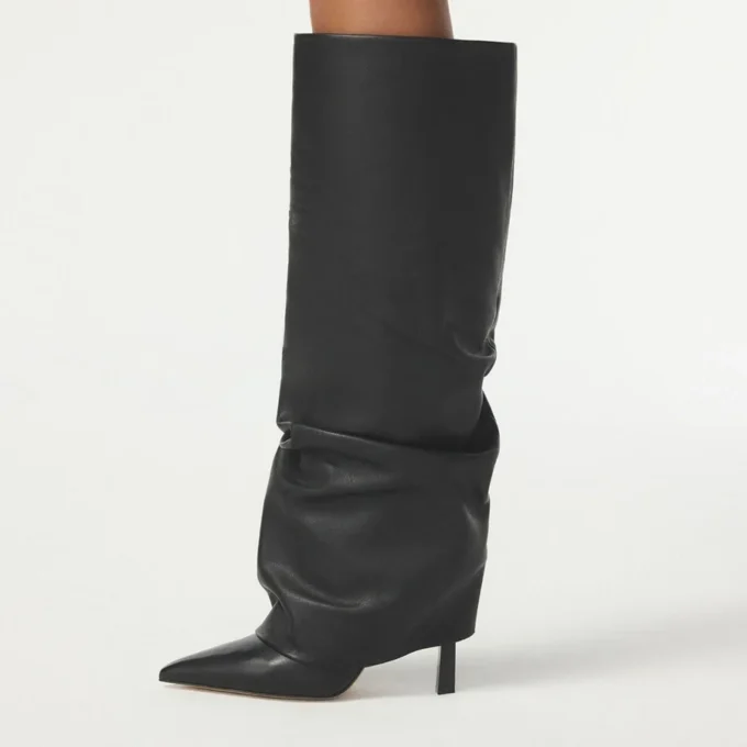 Enalavia Kniestiefel, Stiletto-Absatz