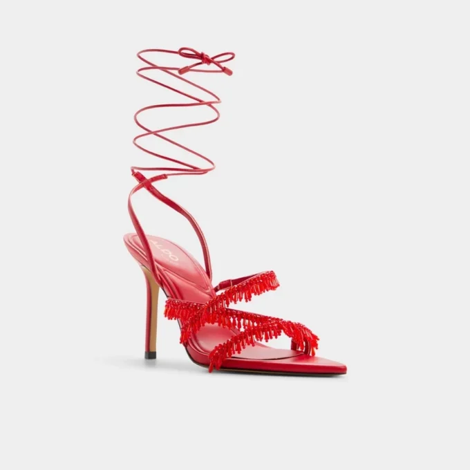 Flaming Riemchensandale mit Absatz, Stilettoabsatz Flaming Riemchensandale mit Absatz, Stilettoabsatz