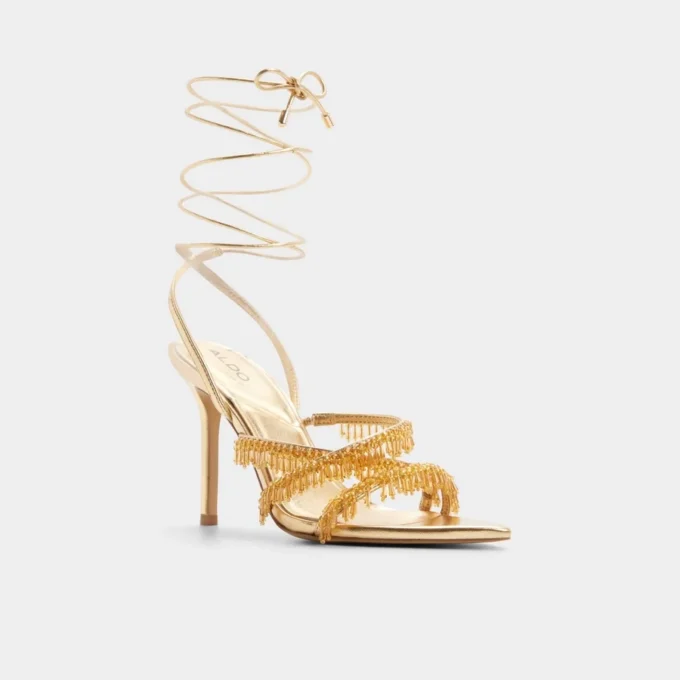 Flaming Riemchensandale mit Absatz, Stilettoabsatz