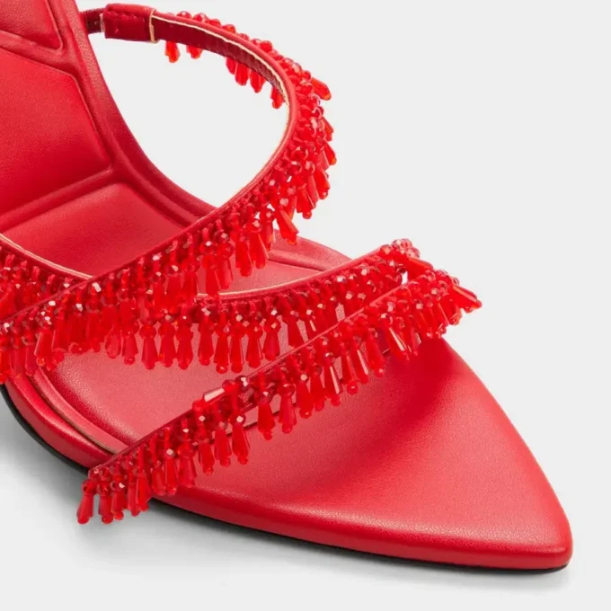 Flaming Riemchensandale mit Absatz, Stilettoabsatz Flaming Riemchensandale mit Absatz, Stilettoabsatz