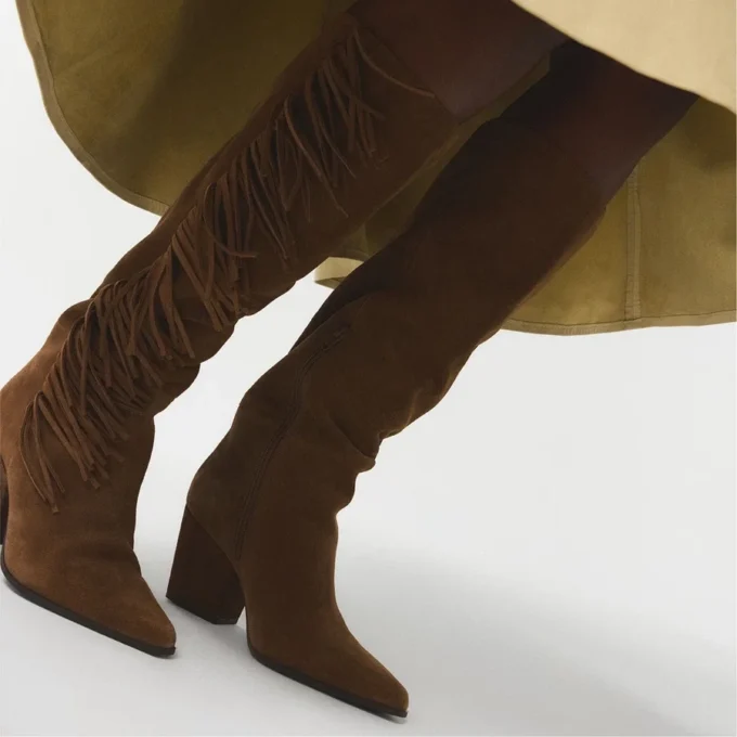 Kaelya-wc Kniestiefel, Weite Waden