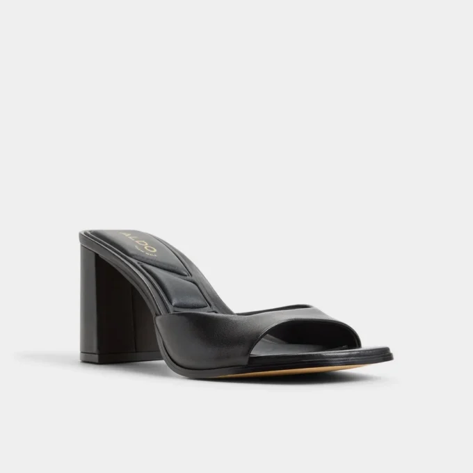 Lisia Pantolette mit Absatz, Blockabsatz