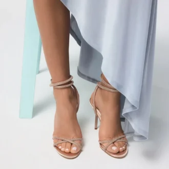 Manaelden Riemchensandale mit Absatz, Stilettoabsatz