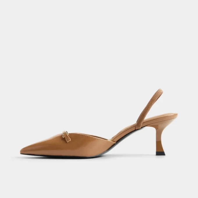 Nailah-xt Slingback-High-Heel, Kitten-Heel