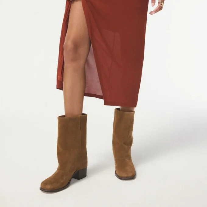 Nolya Stiefeletten, Blockabsatz
